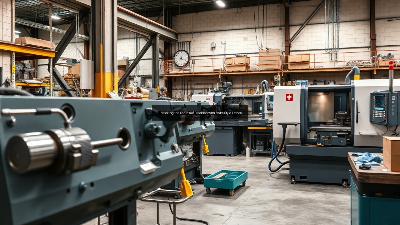 machined swiss machining process screw swiss machining technology tooling